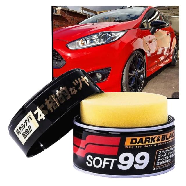 Cera de Carnaúba Dark Black Soft99 Pasta Wax 300g para Proteção Duradoura do Veículo