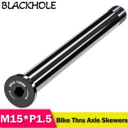 M15 * p1.5 mtb através do eixo espetos mountain bike garfo 15mm através do eixo de liberação rápida porca suspensão completa garfo através do eixo espetos - Image 5