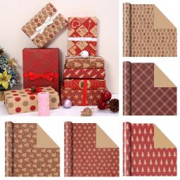 Papel De Embrulho De Presente De Natal Para Aniversário, Papel De Embalagem Kraft, Material DIY Bag, Decoração De Presente De Ano Novo - Image 5