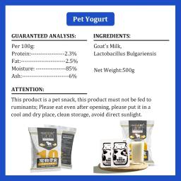 Alimentos para Iogurte para Cães, Lanches Teddy Dog, Leite de Cabra Fermentado para Cães, Rico em Proteínas, Fácil de Digerir, Absorver Pet Snacks - Image 3