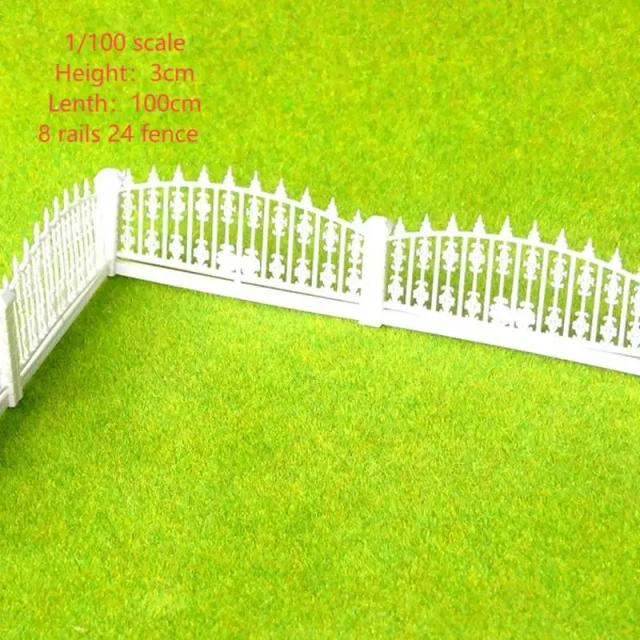Miniatura de Quintal com Trilhos e Cerca para Jardim: DIY em Dioramas de Trem Ferroviário em Escala 1:100-200
