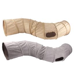 Tenda de passagem em forma de túnel brinquedos, dobrável, S-Shape, Peekaboo, caverna do gato, brinquedo interativo para coelho, cachorro, cobaia, Pet Supplies - Image 2