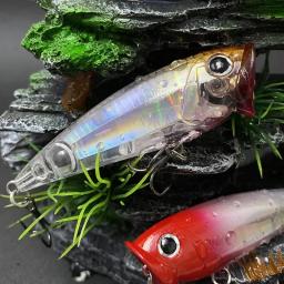 Bent boca isca para pesca marítima, de água doce falsa isca, isca dura, flutuante onda de água, escalada e estrada asiática, 70mm, 8,5g - Image 5