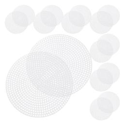 Lona redonda Cross Stitch Grid Board, estênceis de malha plástica em branco, tela reutilizável Circle Craft, 20 pcs - Image 2