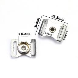 Futebol capacetes fivela Repair Kit, aço inoxidável esportes capacete, Chin Strap adaptador para beisebol e hóquei - Image 2