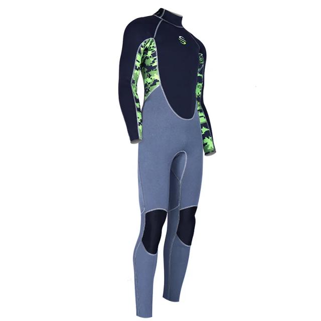 Conjunto Masculino de Roupa de Mergulho em Neoprene Super-Elástica 2mm para Aventuras Subaquáticas