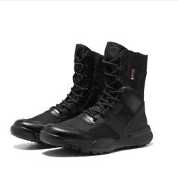 Sapatos de escalada ao ar livre para homens e mulheres, botas de treinamento tático do exército, malha respirável, caminhada, botas do deserto, ultraleves, verão, tamanho 35, 48 - Image 6