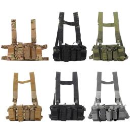 Militar tático colete no peito equipamento airsoft colete tático militar pacote camuflagem mochila caça cintura ajustável bolsa - Image 6