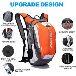Mochila Ultraleve Outdoor Sports, Impermeável Hidratação Trail Mochila, Escalada, Caminhada, Corrida, Ciclismo, 18L - Image 4