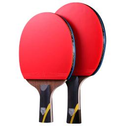 Huieson-Conjunto De Raquete De Tênis De Mesa, lâmina De Fibra De Carbono De 6 Estrelas, dupla Face Espinhas Ping Pong Raquete - Image 5