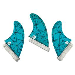 Prancha de surf UPSURF FCS 2 Fins Thruster Surf Fins G5/G7 Quilhas Fins Azul Médio/Grande - Image 1