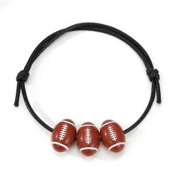 IPARAM-Pulseira de Futebol Americano para Homens e Mulheres, Cordão, Pulseira Ajustável, Jóias de Competição Esportiva, Fashion Weave - Image 6