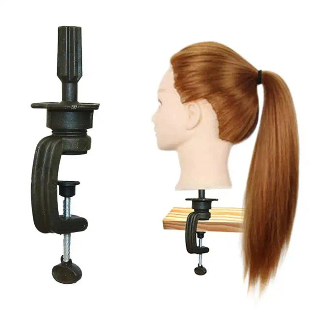 Manequim Ajustável para Perucas - Suporte de Cabeça em Plástico para Acessórios de Cabelo, Ideal para Treinamento e Exibição, 1 Unidade