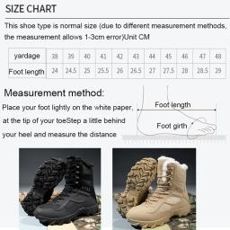Botas quentes para homens e mulheres, Sapatos de escalada e caminhada, Sapatos de treinamento duráveis, Botas de neve do deserto, Inverno - Image 5