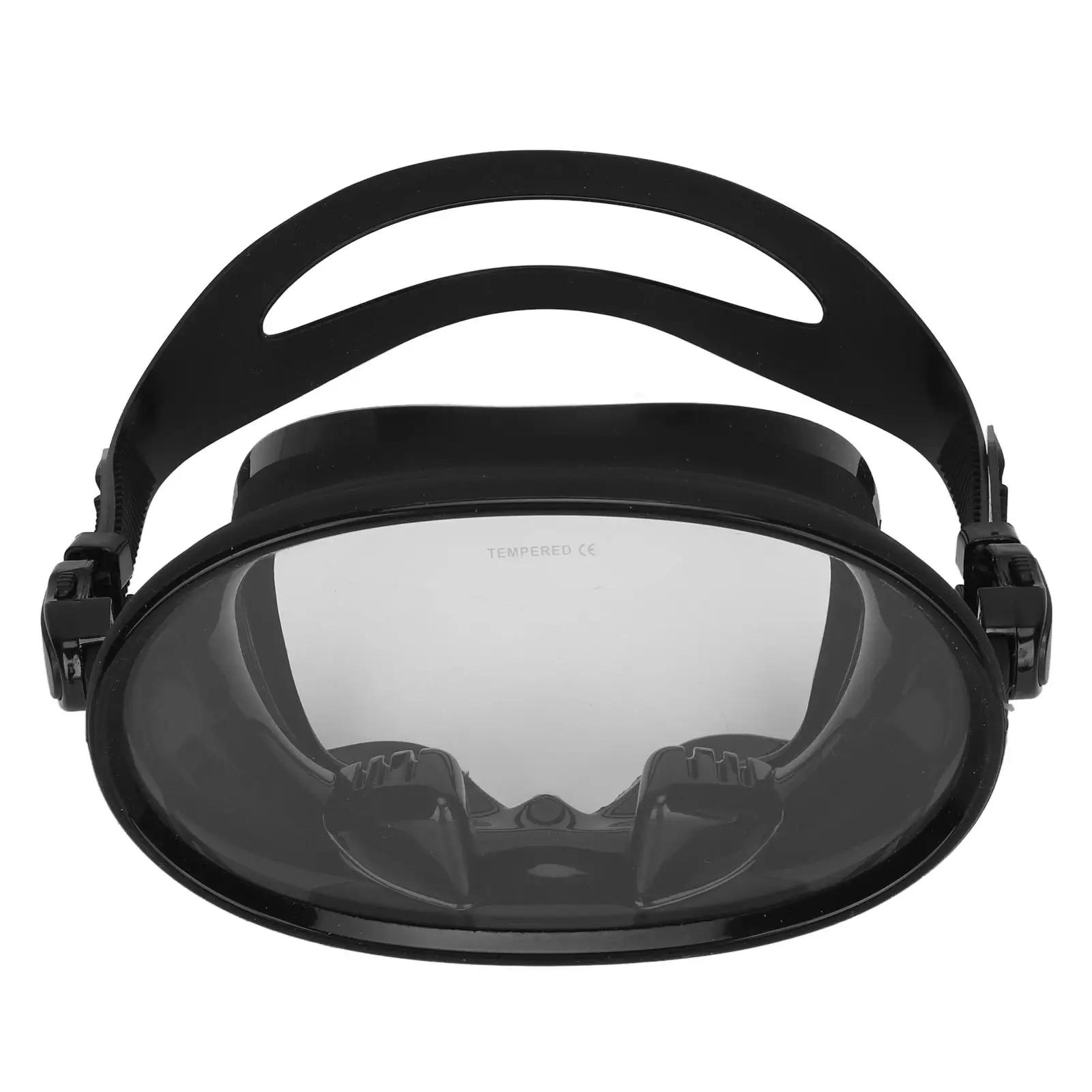 Óculos de mergulho com visão ultra ampla, bandana ajustável, sem névoa, vidro temperado, esportes aquáticos - Image 1