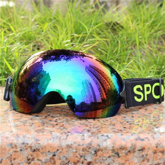 Óculos de Esqui Esféricos Grandes Masculino Feminino UV400 Antiembaçante Leve