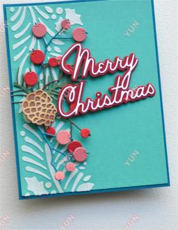 Natal Apresenta Cartões de Decoração, Corte Morre, Holly Sparrow, Meia De Bagas, Frame Franjado Morre, Presente De Artesanato De Papel DIY, Nova Chegada, 2020 - Image 6