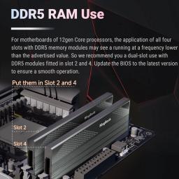 KingBank CL28 Memória DDR5 32GB RAM 16GBX2 6000MHZ Rams Memória DDR5 Kit UDIMM Dual Channel Computador Desktop PC Hynix A die - Image 4