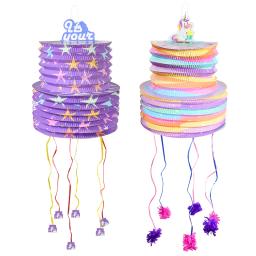 colorido para fiesta de cumpleaños, 1 Uds., regalo de piñata, Baby Shower, bricolaje, tema de unicornio, accesorios de decoración para fiesta, regalo del Día de los niños - Image 1