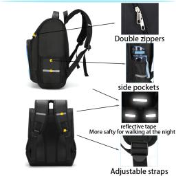 DIY Mochila Escolar com Multi Compartimento, Dois Tamanho Oppoções, Personalizado Sacos Personalizados, Suas Fotos Logo Image - Image 3