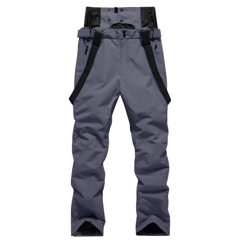 Calças de esqui com suspensórios para homens e mulheres, calças de neve, snowboard, proteção de cintura, windproof, impermeável, quente, casal, inverno, novo - Image 1