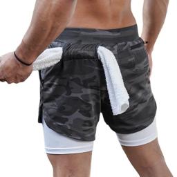 Calção de compressão esportiva casual masculina, performance impressa na Bíblia, malha, corrida, calça curta esportiva, treino para adultos, 2 em 1 - Image 6