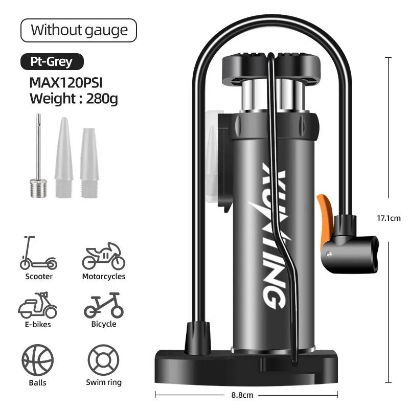 Xunting-Mini portátil Bicicleta Bomba Pé com manômetro, Bicicleta Bomba, Presta e Schrader Válvula, Bomba de ar, Acessórios - Image 1