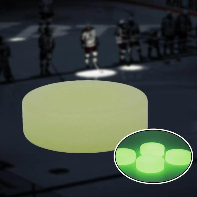 Disco de Hóquei Brilhante para Crianças e Adultos - Bola Auto-Iluminante Ideal para Brincadeiras e Presentes, 2,83 Polegadas de Diâmetro
