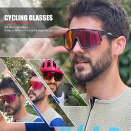 Kapvoe homens óculos de ciclismo proteção uv400 bicicleta estrada mtb esportes ao ar livre óculos de sol profissional esporte - Image 3