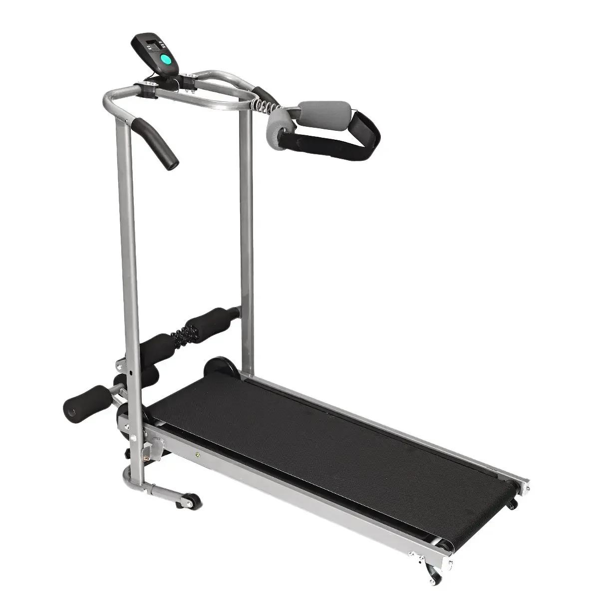 Esteira dobrável portátil motorizada máquina de corrida para casa ginásio equipamentos fitness esteira mecânica almofada caminhada - Image 1