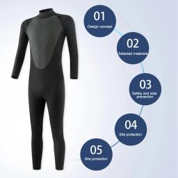 Traje Completo De Neoprene Bodysuit Completo, Acessórios De Natação Quente, Fato Molhado De Surf Com Mergulho, Equipamento De Mergulho Livre, 3mm - Image 3