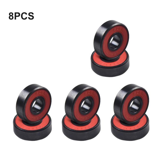Rolamentos Cerâmicos 608RS 8 Peças para Skate, Scooter e Longboard