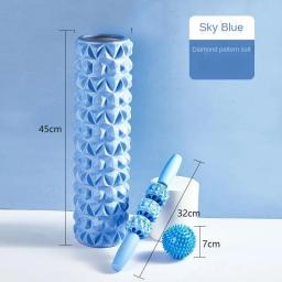 EVA Foam Hollow Yoga Roller, Rolo do clube cravado, Ferramenta de relaxamento muscular, Fitness Massage Stick, Roller Barrel - Image 2