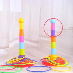Brinquedo de empilhamento de anel de arremesso para crianças diversão interna e externa círculo de interação pai-filho presente de educação precoce - Image 2