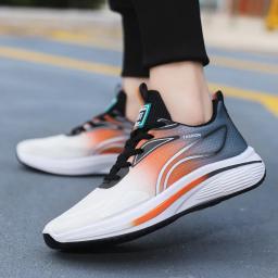 Sapatos de corrida respiráveis para homens, Sapatos esportivos ao ar livre, Tênis leves masculinos, Calçado de treinamento atlético confortável, Almofada, Masculino - Image 4