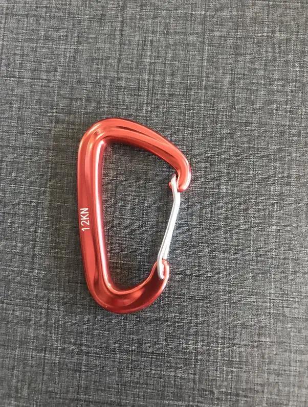 Mosquetão de Alumínio para Escalada Rápido com Fivela de Segurança - Acessório Ideal para Acampamento e Aventura
