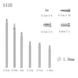 Clarinete Repair Tool Set para instrumento de sopro, parafusos, haste roscada, Kit eixo, acessórios, peças de manutenção, 34Pcs - Image 2
