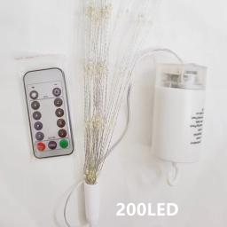 Led à prova ddanágua explodindo estrela fogos de artifício lâmpada natal luzes de fadas fio cobre lâmpada dandelion luzes da corda do jardim decoração da sua casa - Image 6