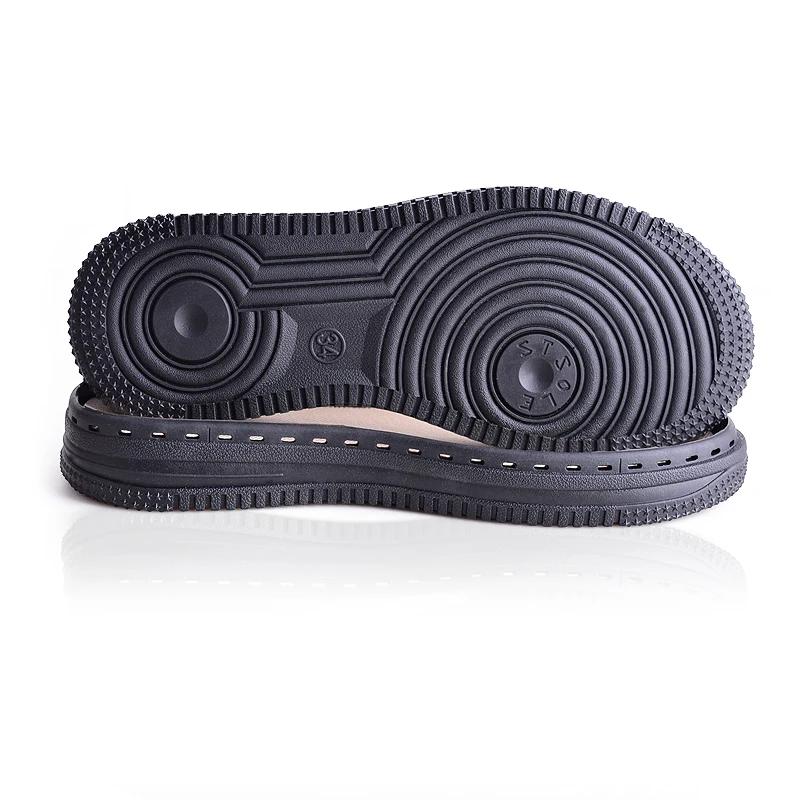 1 par de solas de borracha macia, solas de linha de gancho tecidas à mão, remendo de sapato antiderrapante, substituição de reparo durável para sapatos de bota - Image 1