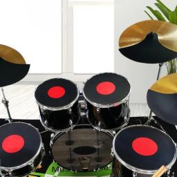 4 pçs acessórios de tambor almofada instrumento percussão prática amortecedores tambor esteira para bater mudo amortecimento almofadas snare - Image 6