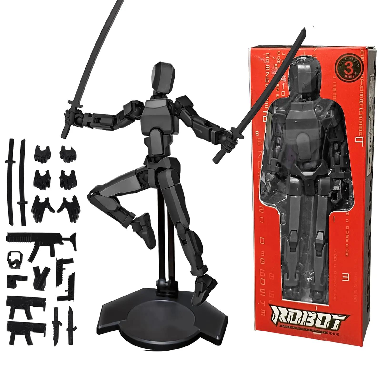Figura de ação T13 já montada com suporte, Titan 13, Lucky 13 Articulações, Figuras de ação móveis, Robô Nova manequim - Image 1