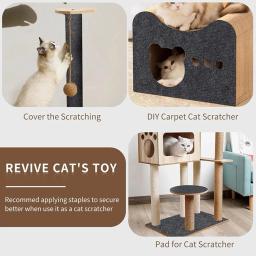 Anti-risco Sofá Protetor para Pet, Afiador de Garra para Cama, Chão, Tapetes de Móveis de Parede, Cat Paws Board, Brinquedos Suprimentos, auto-adesivo - Image 3