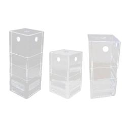 Aquário acrílico tanque filtro caixa, destacável canto transparente defletor, caixa de transbordamento, aquário decoração acessório - Image 2