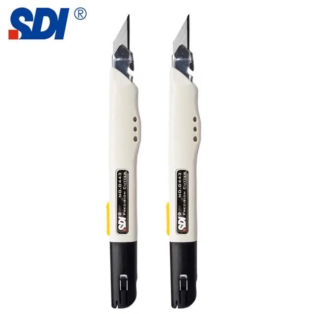 Cortador de Caixa Anti-Shaking com Lâminas de Aço Preto Afiado e Bloqueio Automático para Artesanato Profissional e DIY - SDI 9mm e Ângulo de 30 Graus