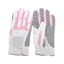 Luvas de golfe femininas pgm st018 mão esquerda e mão direita nanômetro pano golfe respirável proteção palma luvas esportivas de alta qualidade - Image 5
