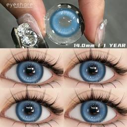 Eyeshare novas lentes de contato coloridas para cosplay, lentes de contato para olhos de anime, lentes coloridas de halloween, lentes azuis roxas, lentes vermelhas - Image 1