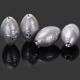 Olive-Shaped Ferramenta Coração Pesca, Gancho Explosivo, Chumbo Escala, Mar Jogando Pólo, Equipamento Pingente Rápido, 5 pcs - Image 1