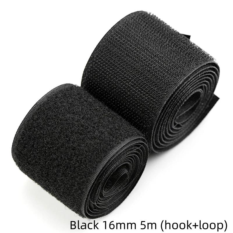 Tiras de nylon não adesivas para gancho e fita adesiva, prendedor de tecido, cabo, fita adesiva, acessórios de vestuário, fivela, 5m - Image 1