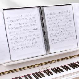 Suporte de papel para música, pasta, folha, arquivo, pasta, organizador, 40 bolsos, para guitarristas, violino e piano - Image 2
