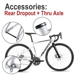 Agentx 700c quadro de bicicleta estrada ultraleve liga alumínio roteamento interno mountain bike 142x12mm através do eixo racetrack quadro da bicicleta - Image 6